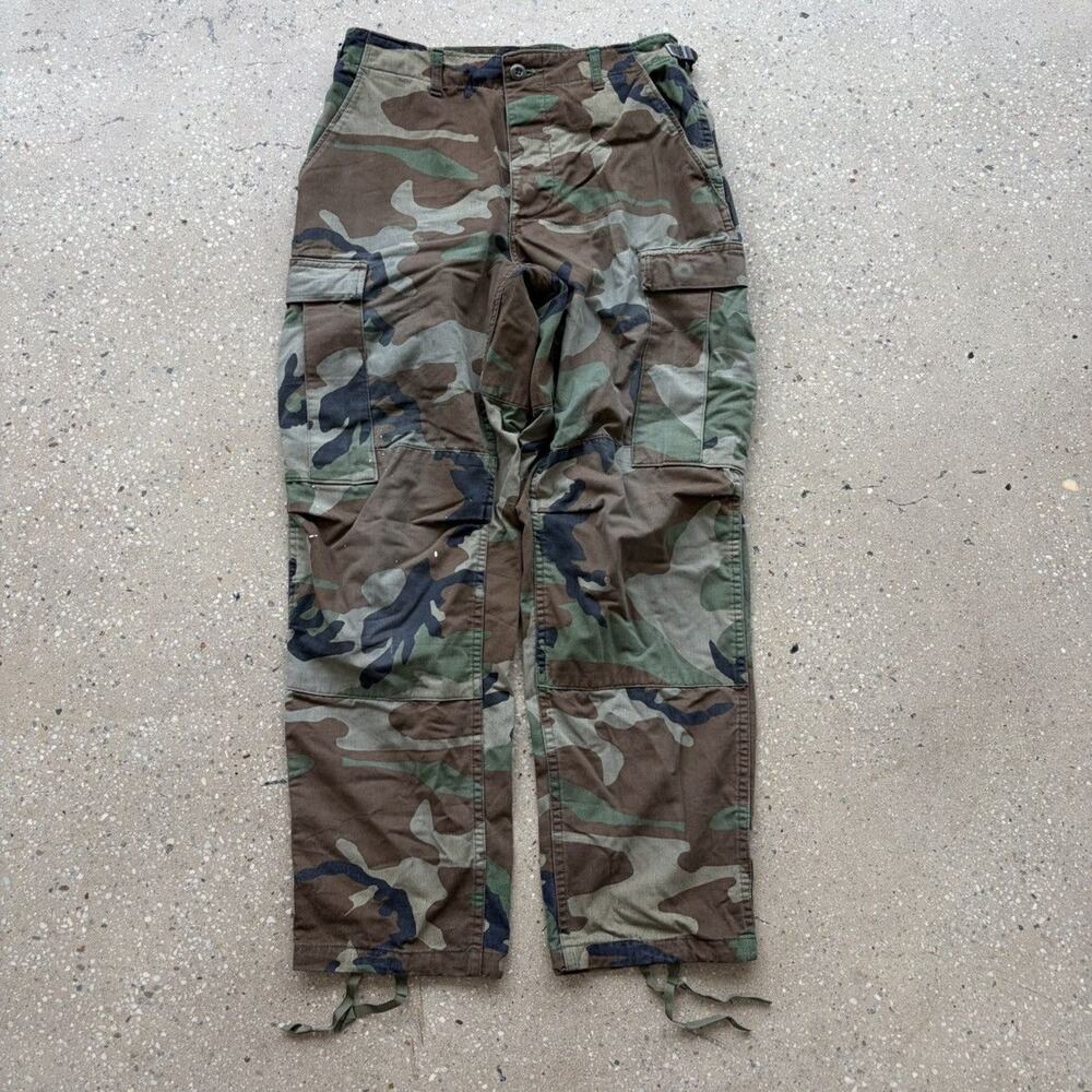 Vintage 80s US Army Camo Grunge Cargo Pants 30x29